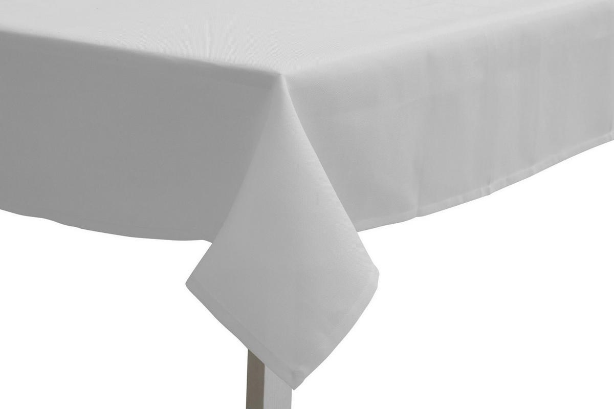 TISCHDECKE 150/250 cm  - Weiß, Basics, Textil (150/250cm)