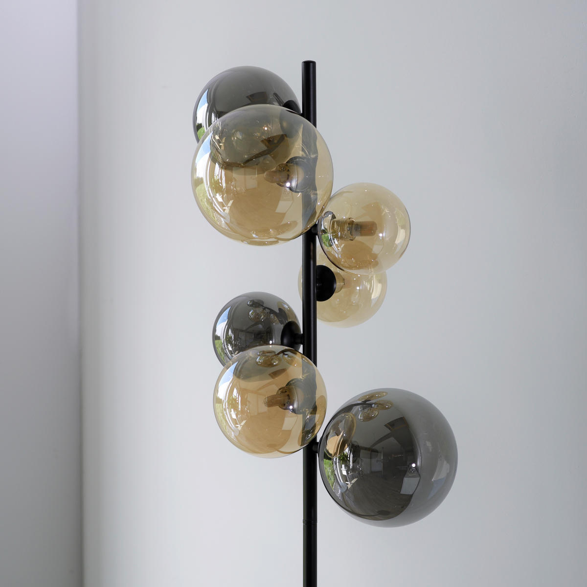STOJACIA LED LAMPA, 35/35/155 cm - čierna, Trend, kov/plast (35/35/155cm)