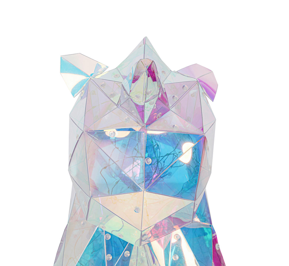 TISCHLEUCHTE - Transparent/Perlmutt, Trend, Kunststoff (23/38/36cm) - Novel