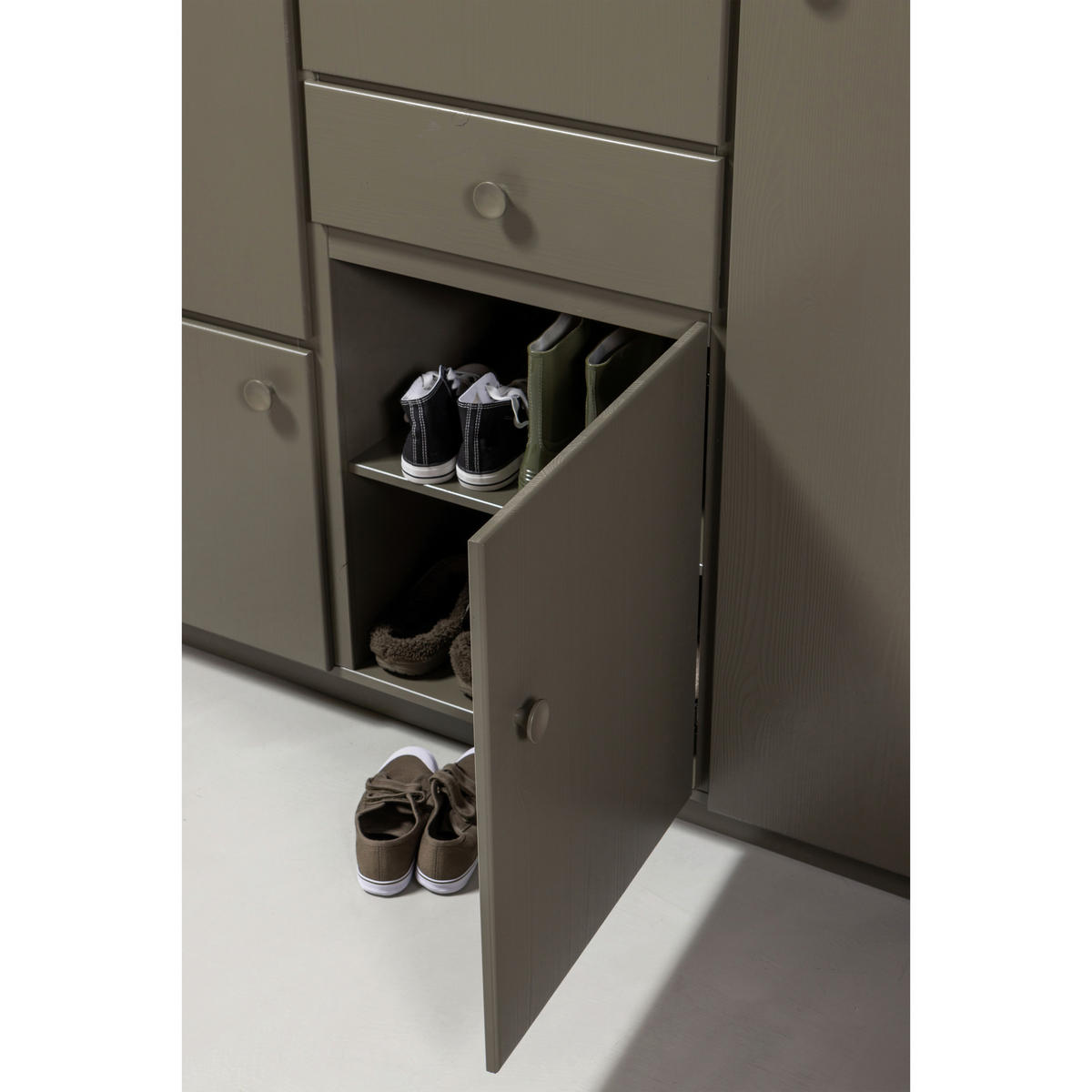 GARDEROBENSCHRANK Alfie  in 160/210/60 cm  - Grün, Design, Holz (160/210/60cm) - Livetastic