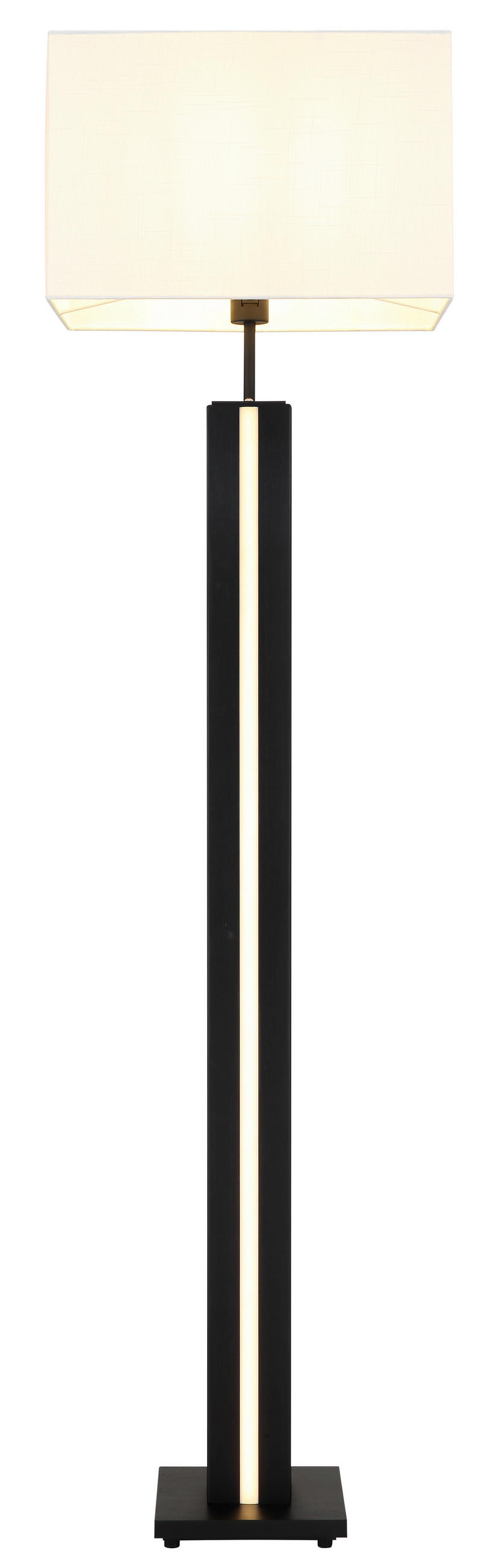 LED-STEHLEUCHTE Forest 40/27/150 cm  - Dunkelbraun/Schwarz, Design, Holzwerkstoff/Kunststoff (40/27/150cm) - Globo
