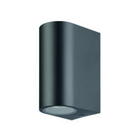 AUßENWANDLEUCHTE 7/14 cm  - Klar/Anthrazit, Design, Glas/Metall (7/14cm) - Eglo