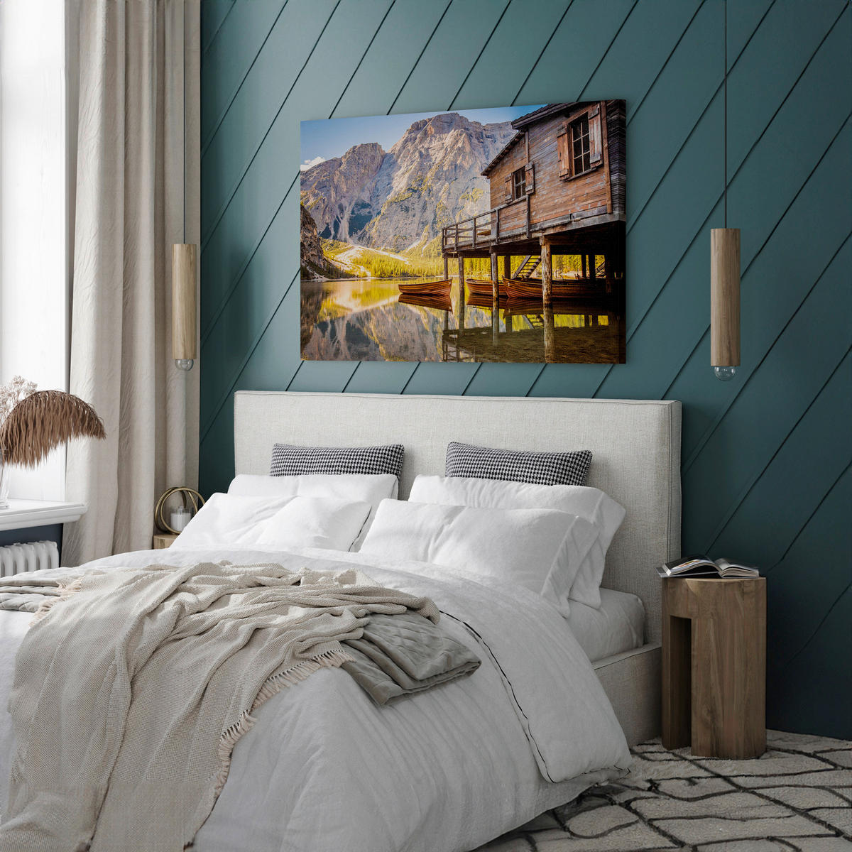 LEINWANDBILD Landschaft & Natur 70/100 cm  - Multicolor, Basics, Holz/Textil (70/100cm)