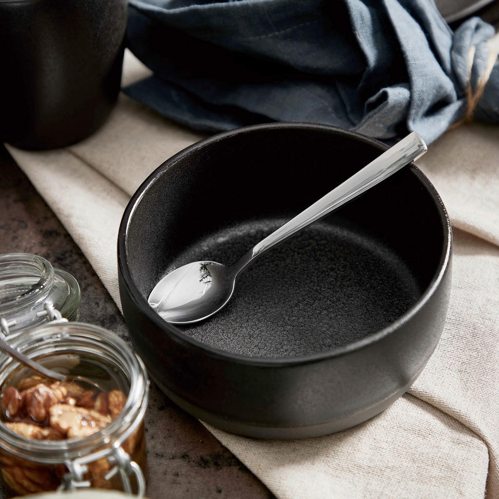 Thumbnail - Aida Schüsselset Raw, Schwarz Hochglanz, Keramik, 6-teilig, rund, Essen & Trinken, Geschirr, Schalen & Schüsseln, Schüss...