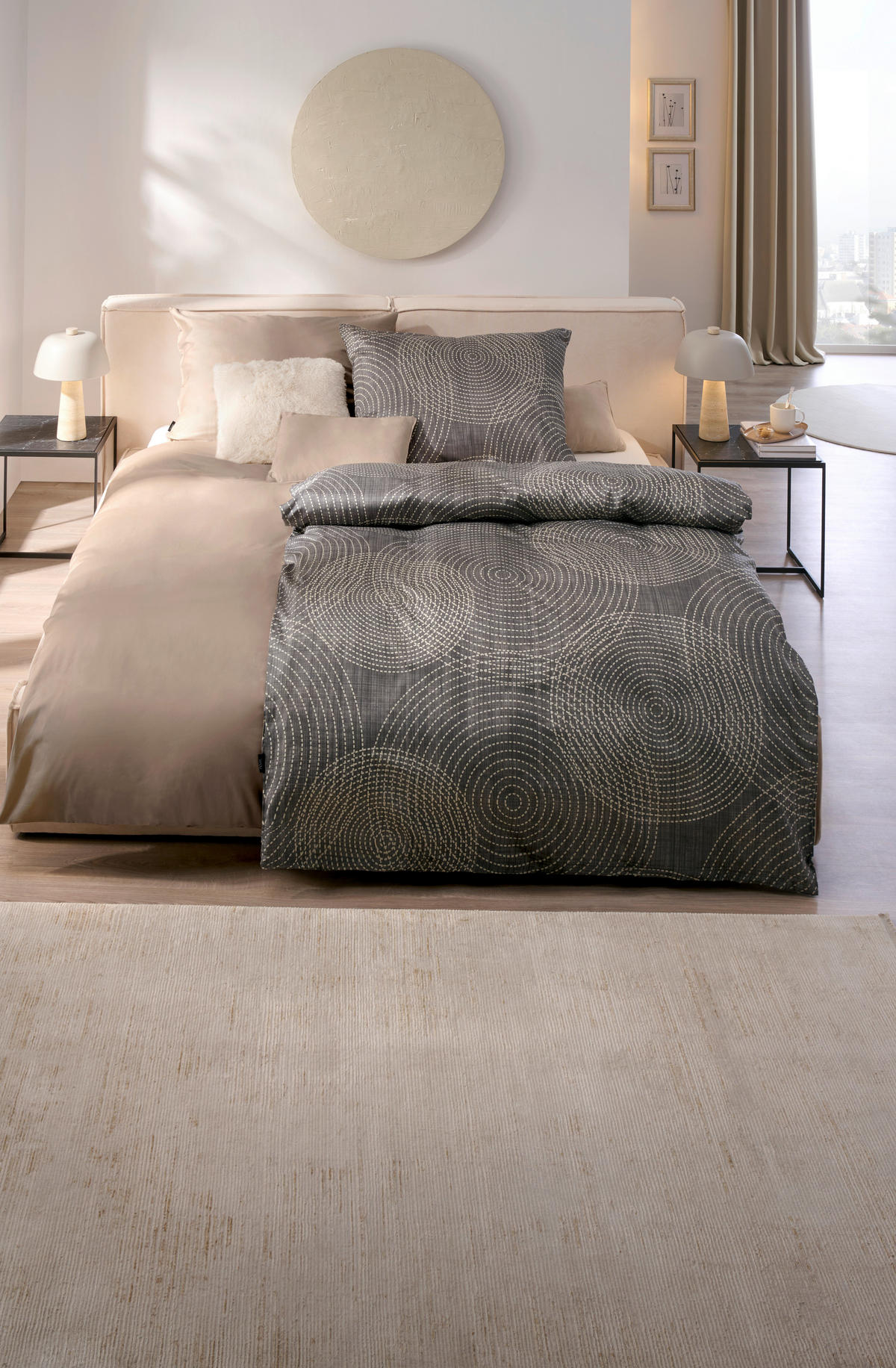 BETTWÄSCHE Satin 140/200 cm  - Braun, KONVENTIONELL, Textil (140/200cm) - Novel