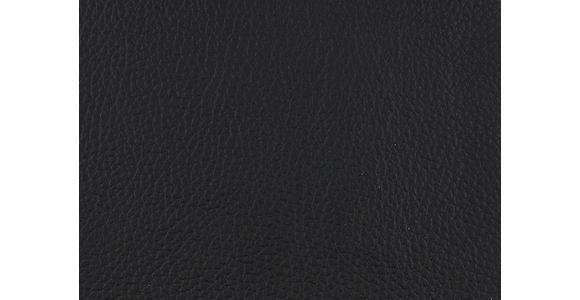 2,5-SITZER in Leder Schwarz  - Alufarben/Schwarz, Design, Leder/Metall (164cm) - Dieter Knoll