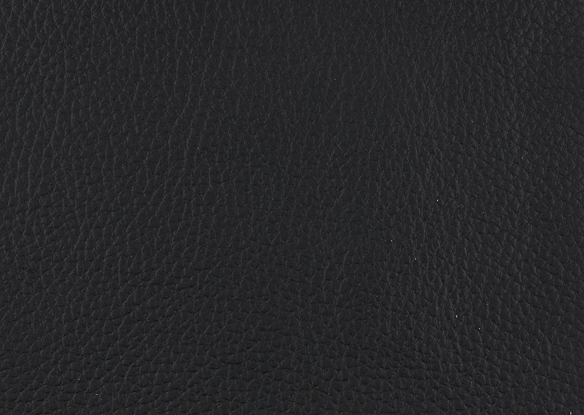 2,5-SITZER in Echtleder Schwarz  - Alufarben/Schwarz, Design, Leder/Metall (164cm) - Dieter Knoll