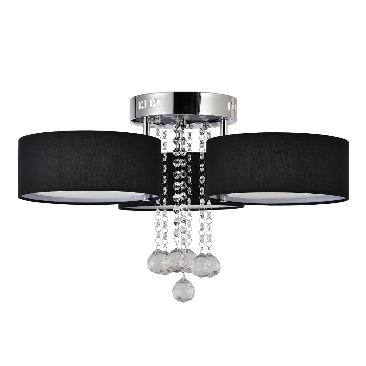 DECKENLEUCHTE     - Schwarz, Konventionell, Metall (35/63.5/63.5cm)
