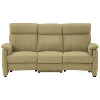 TRAPEZSOFA in Flachgewebe Gelb, Hellgrün  - Gelb/Schwarz, Konventionell, Textil/Metall (219/107/97cm) - Pure Home Comfort