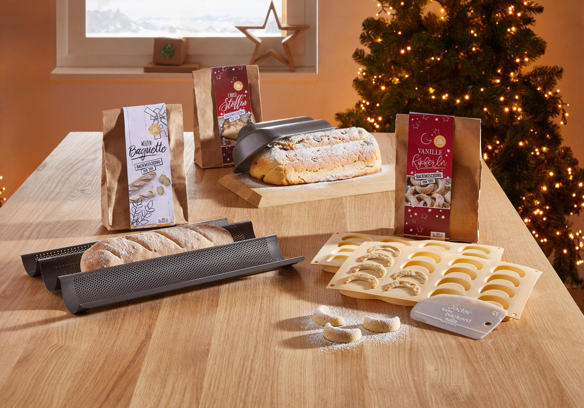 BAGUETTE-BLECH Easy Baking 38,5/28/4 cm  - Schwarz, KONVENTIONELL, Metall (38,5/28/4cm) - Birkmann