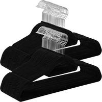 KLEIDERBÜGEL Metall, Kunststoff  - Schwarz, Basics, Kunststoff/Metall (42,7/22/0,6cm)