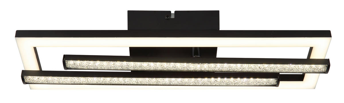 LED-DECKENLEUCHTE    40/37,5/6,3 cm  - Klar/Opal, Design, Kunststoff (40/37,5/6,3cm) - Globo