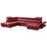 WOHNLANDSCHAFT in Textil, Leder Bordeaux - Chromfarben/Bordeaux, Design, Leder/Textil (223/334/168cm) - Stylife WOHNLANDSCHAFT in Textil, Leder Bordeaux - Chromfarben/Bordeaux, Design, Leder/Textil (223/334/168cm) - Stylife