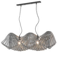HÄNGELEUCHTE 95/30/100 cm  - Chromfarben, Design, Metall (95/30/100cm)