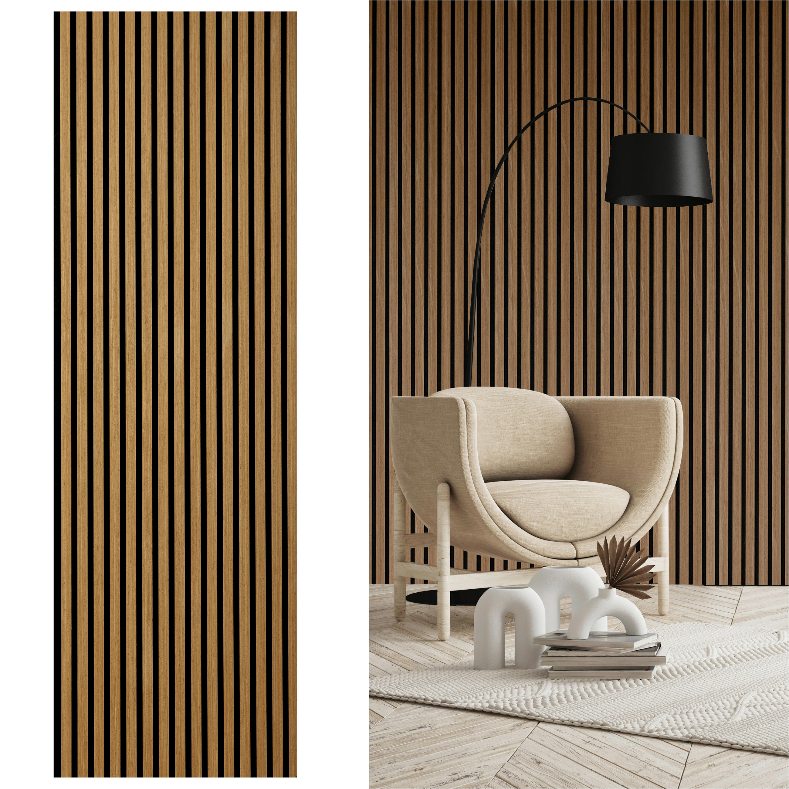 Novel Akustikpaneel Eiche geölt Sonido Elements 56x1.8x244 cm