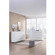 SIDEBOARD in 135/101/40,5 cm - Chromfarben/Weiß Hochglanz, Basics, Glas/Holzwerkstoff (135/101/40,5cm) - Voleo