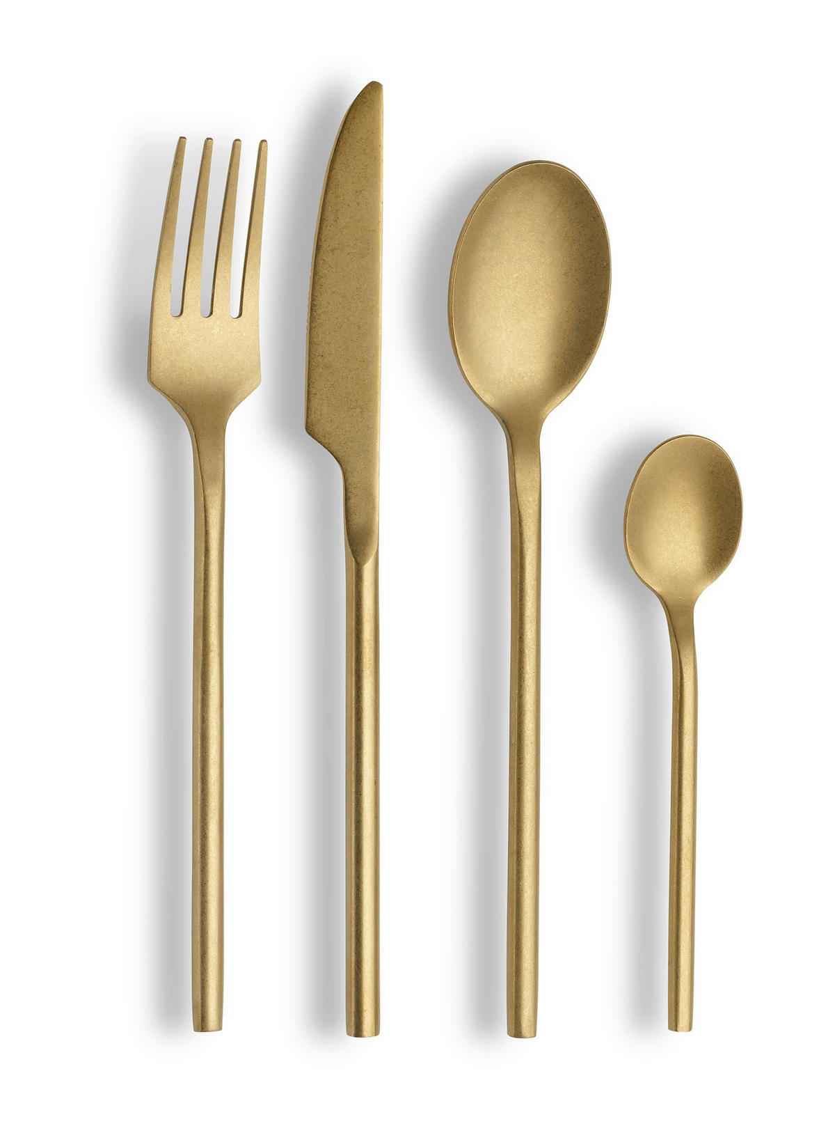 BESTECKSET 16-teilig Chrom-Nickel-Molybdän Stahl  - Champagner, Trend, Metall - Echtwerk