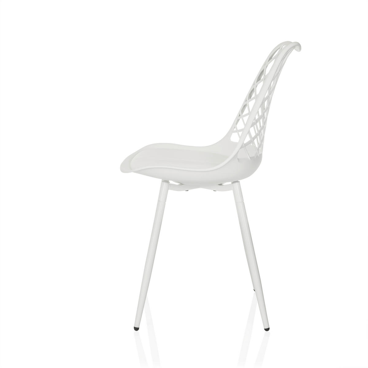 GARTENSTUHL Weiß  - Weiß, MODERN, Kunststoff/Metall (48/83/57cm) - MID.YOU