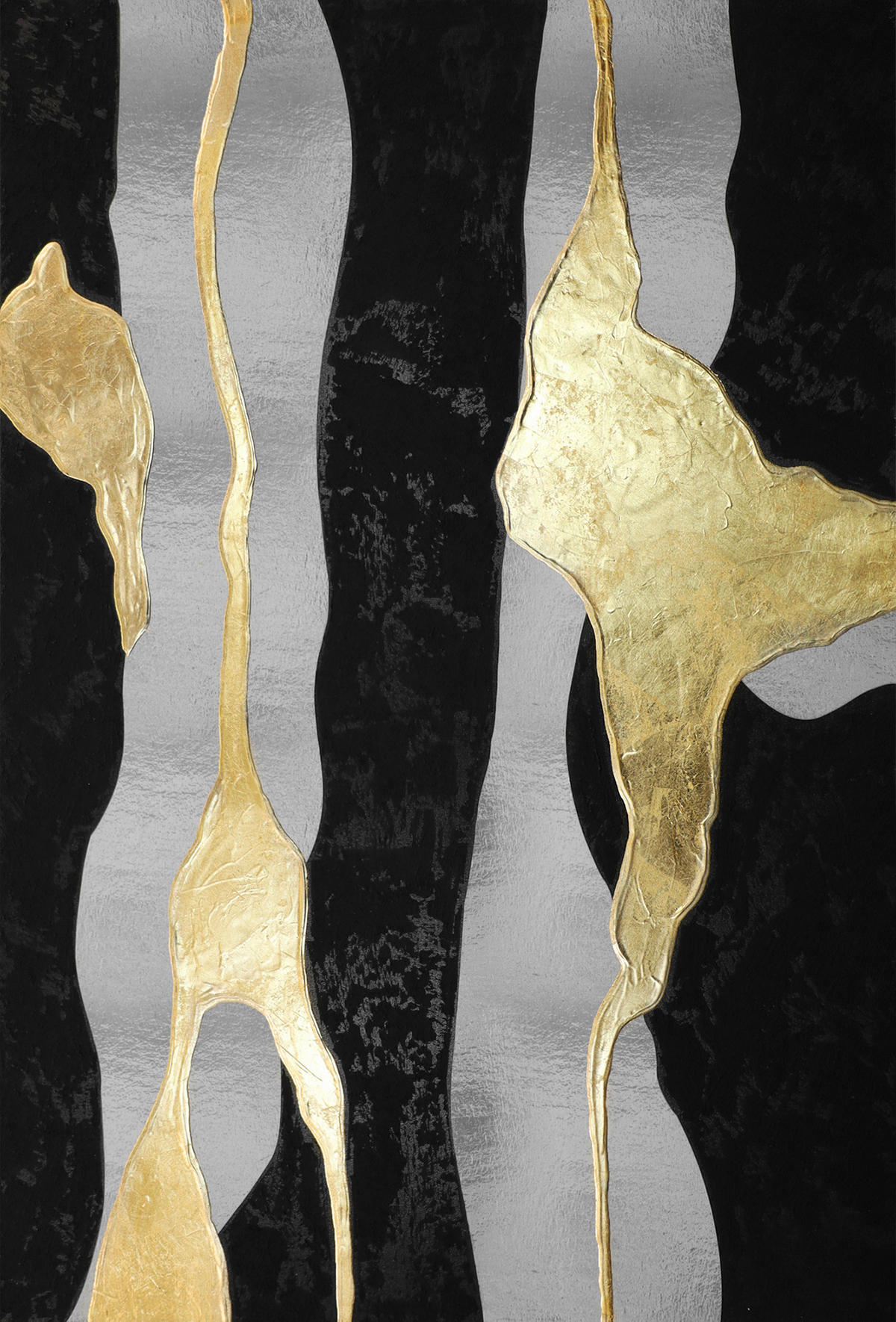 ÖLGEMÄLDE Abstraktes 118/80 cm  - Multicolor, Design, Holzwerkstoff/Textil (118/80cm) - Monee