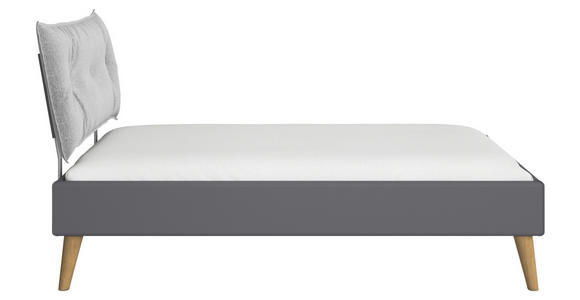 BETT 120/200 cm  in Grau  - Wildeiche/Grau, Design, Holz/Holzwerkstoff (120/200cm) - Carryhome