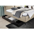 POLSTERBETT Matratze, Lattenrost Beige 160/200 cm  - Hellbraun/Anthrazit, Design, Holz/Textil (160/200cm) - Johann Jakob