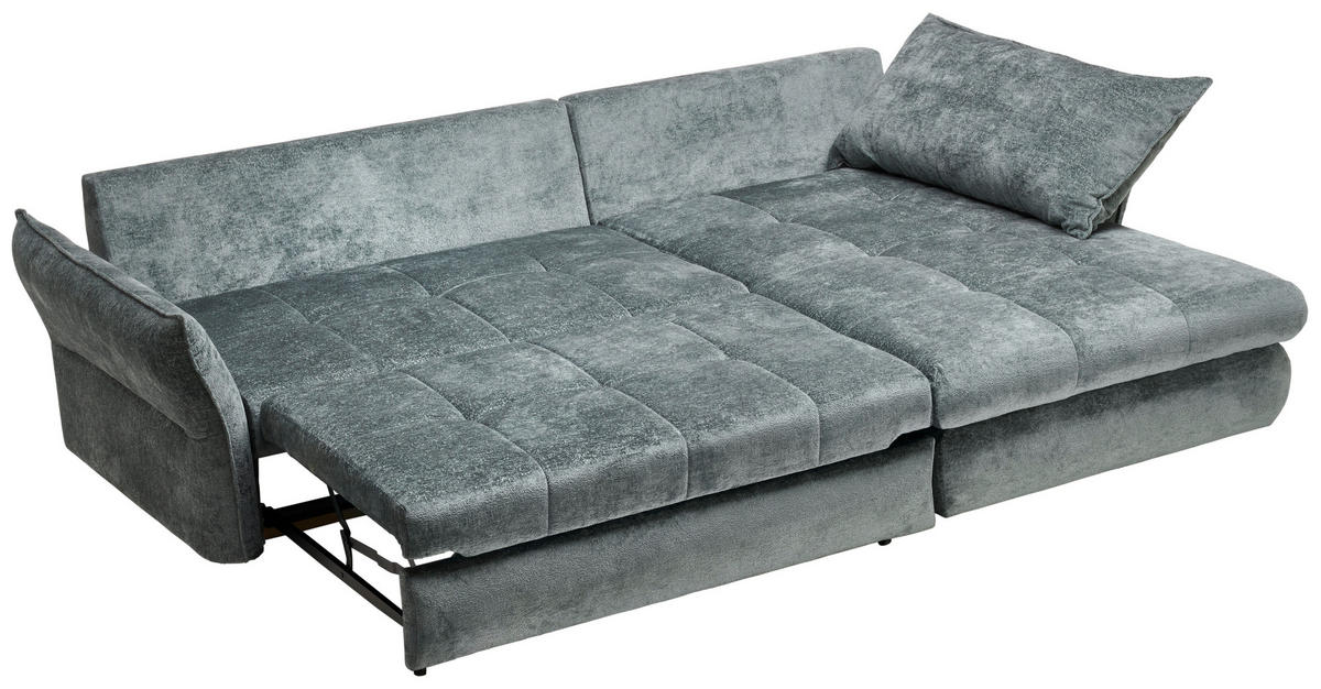 UGAONA GARNITURA žalfijazelena  - žalfijazelena/crna, Konvencionalno, tekstil/plastika (180/275cm) - Stylife