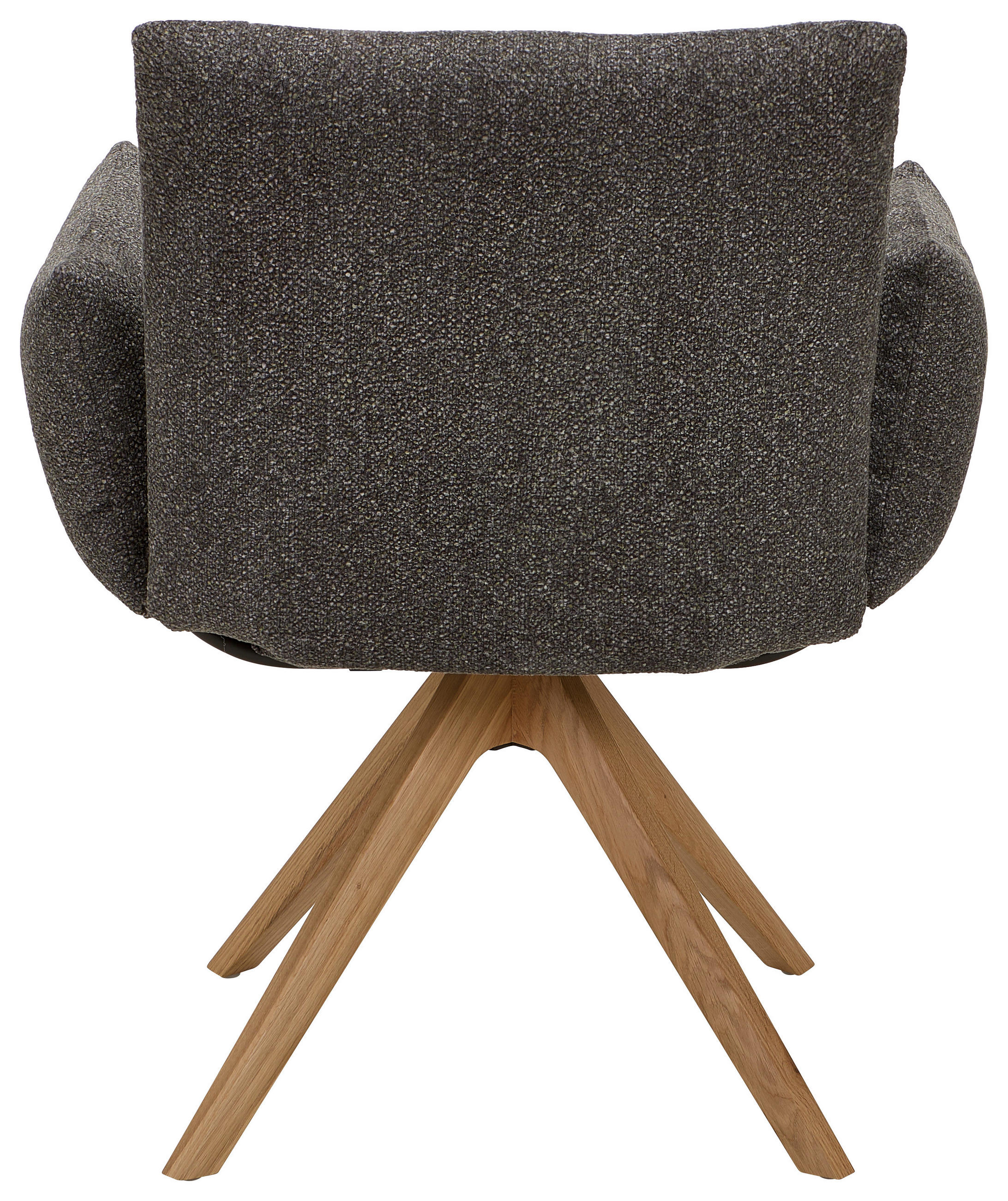 SESSEL Struktur Eichefarben, Olivgrün    - Eichefarben/Olivgrün, Design, Holz/Textil (72/88/64cm) - Venjakob