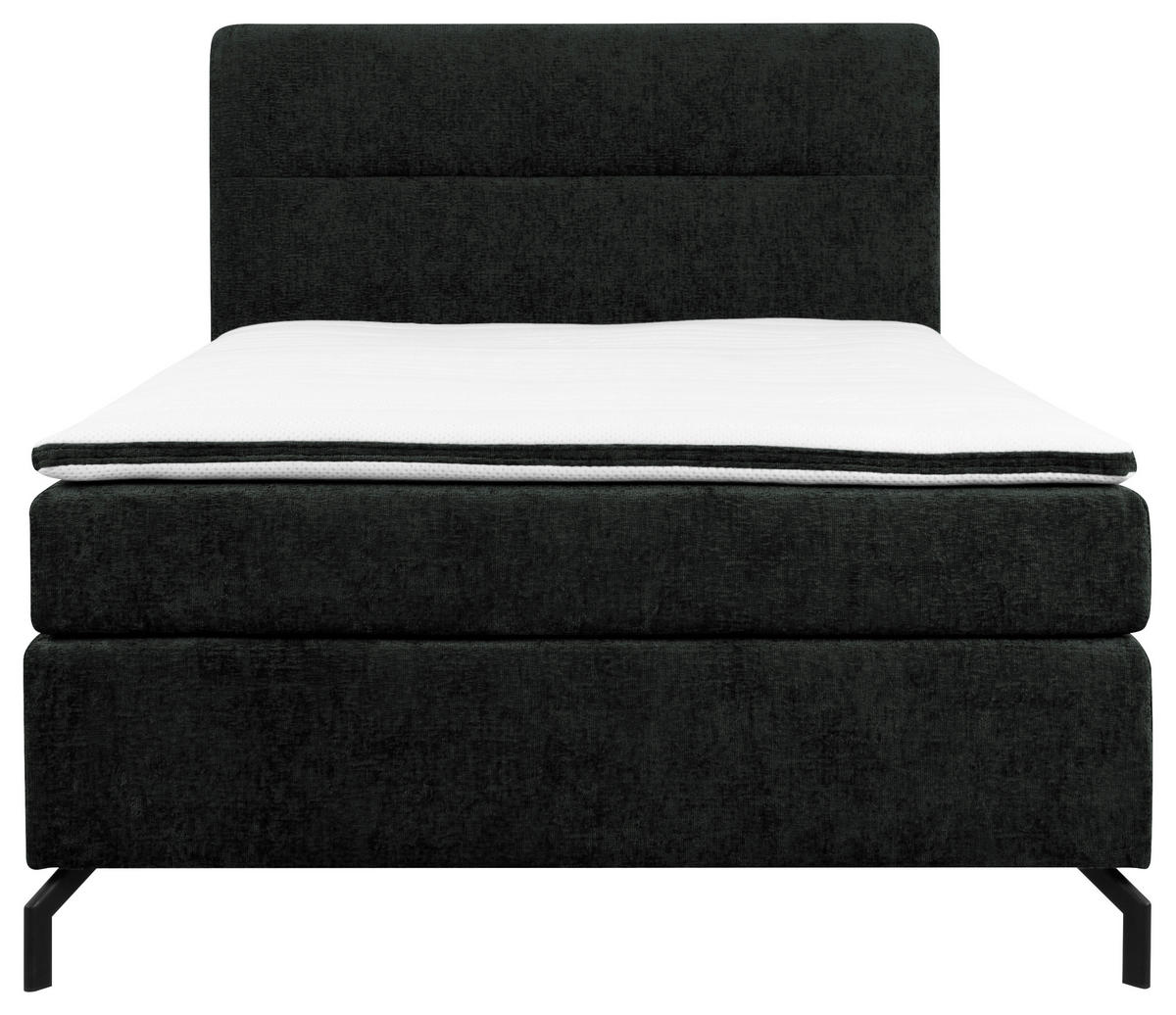 BOXSPRINGBETT 140/200 cm  in Schwarz  - Schwarz, Design, Textil/Metall (140/200cm) - Esposa