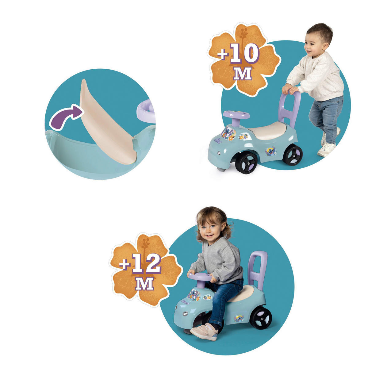 RUTSCHFAHRZEUG   - Multicolor, Basics, Kunststoff (20/50/26,80cm) - Disney
