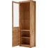 VITRINE Kernbuche massiv Buchefarben - Buchefarben/Alufarben, Design, Glas/Holz (66/203/40cm) - LANDSCAPE