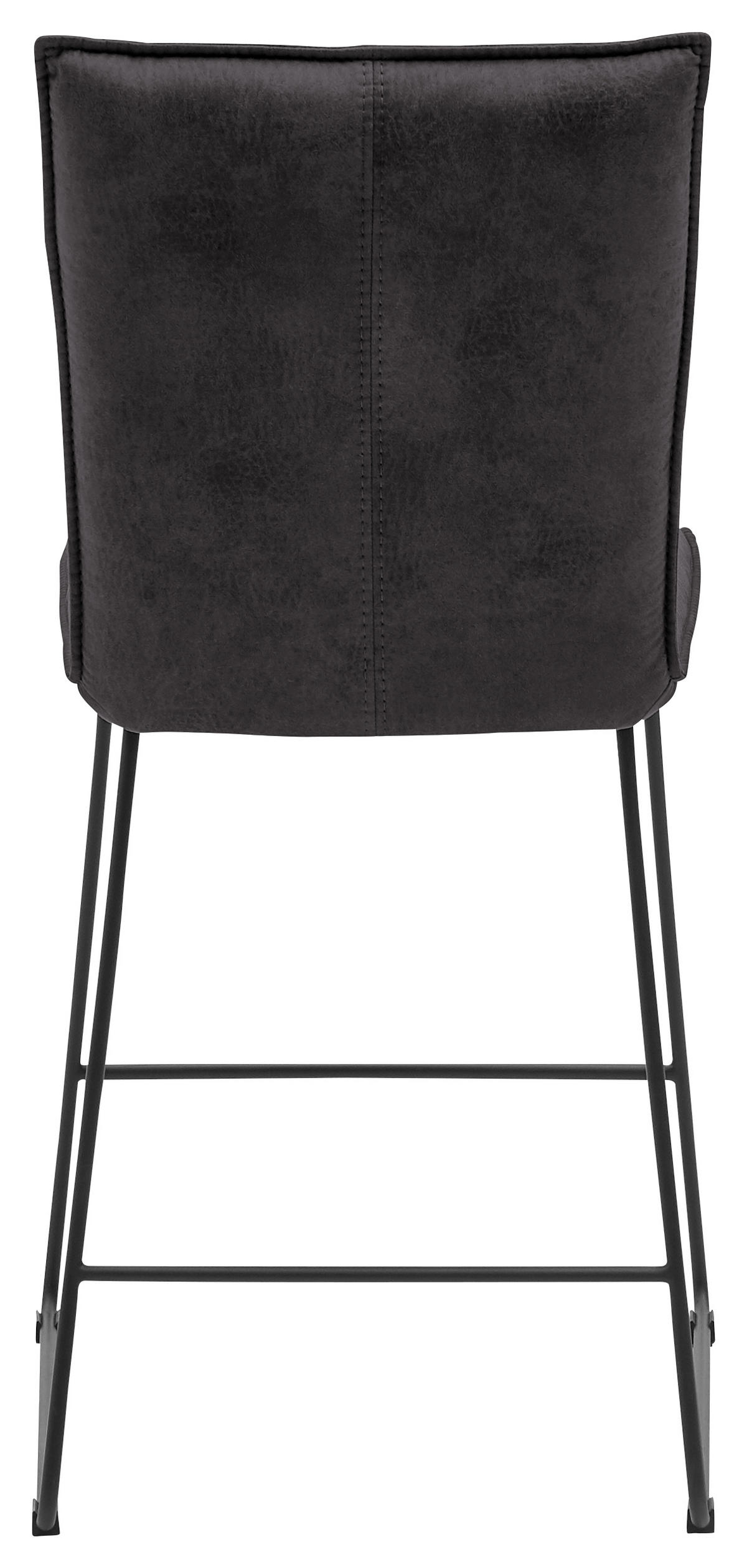 TRESENSTUHL in Metall, Textil Anthrazit, Schwarz  - Anthrazit/Schwarz, Design, Textil/Metall (50/99/59cm) - Valnatura