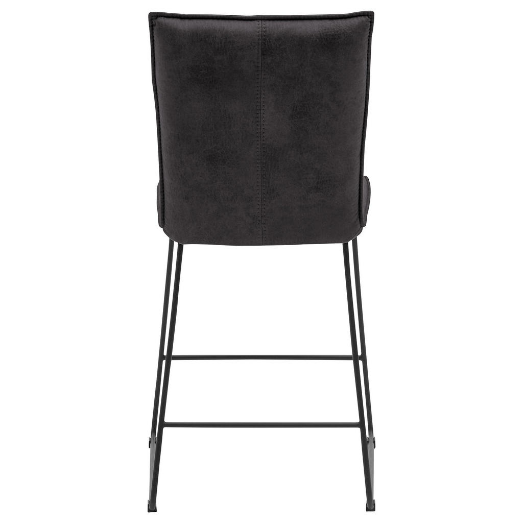 Thumbnail - Valnatura Tresenstuhl, Anthrazit, Schwarz, Metall, Textil, Uni, Kufe, Rundrohr, 50x99x59 cm, Stoffauswahl, Esszimmer, Ba...