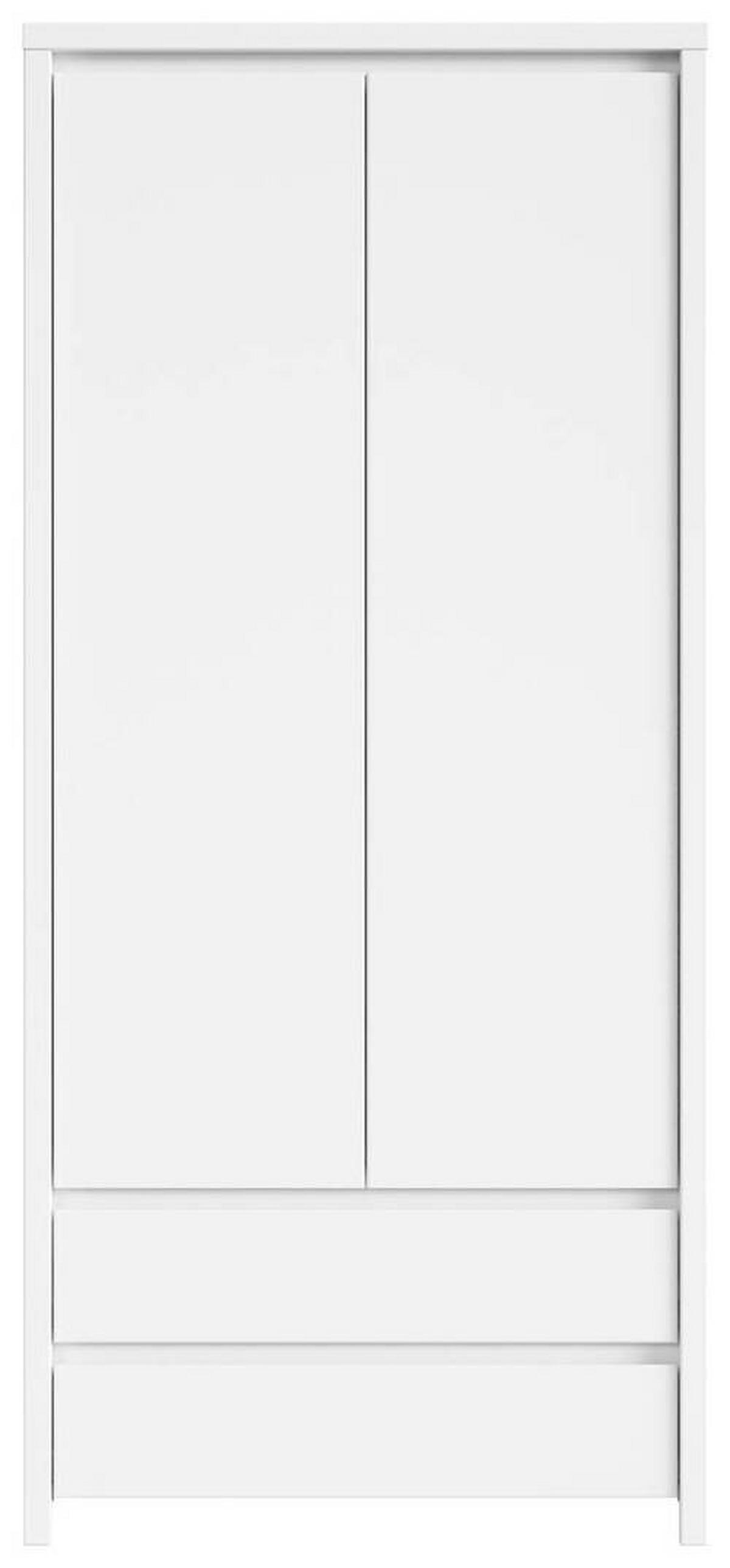 OMARA S KLASIČNIMI VRATI, bela  - bela, Moderno, leseni material (90/200,5/55,5cm) - MID.YOU