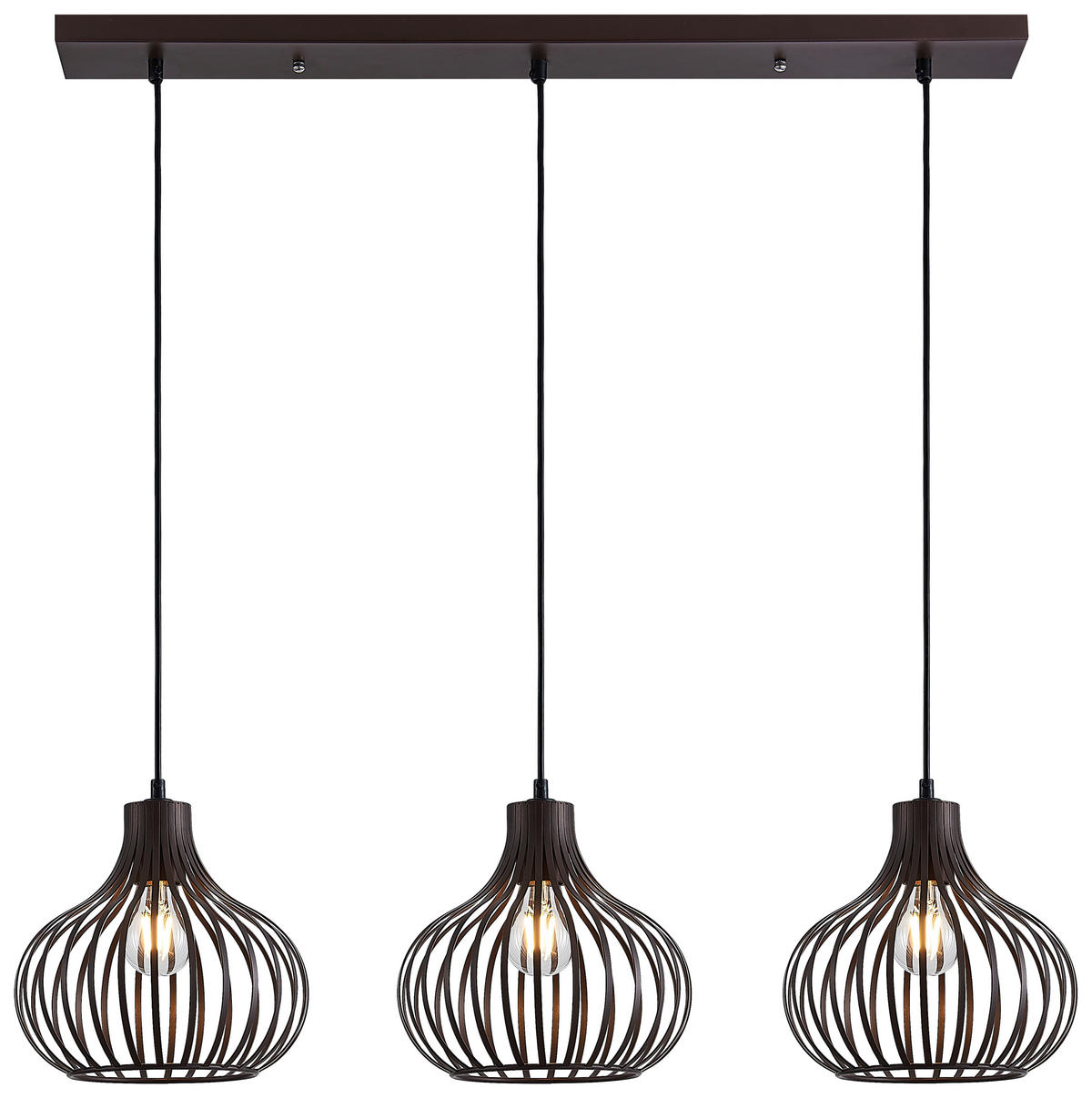 HÄNGELEUCHTE 105/30/150 cm   - Rostfarben, Basics, Metall (105/30/150cm) - Globo