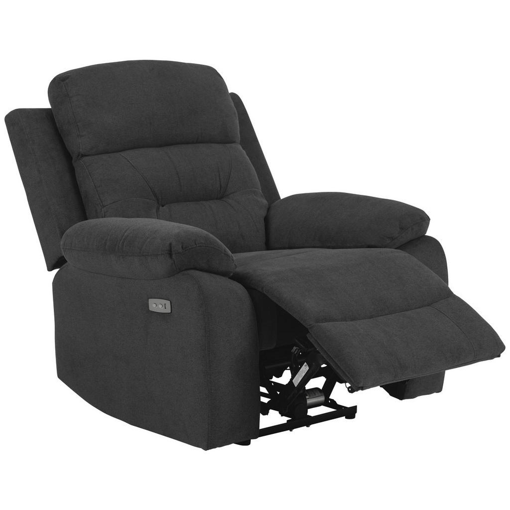 Thumbnail - Carryhome Fernsehsessel Lesesessel, Dunkelgrau, Textil, 92x98x96 cm, Relaxfunktion, USB-Anschluss, Wohnzimmer, Sessel, F...