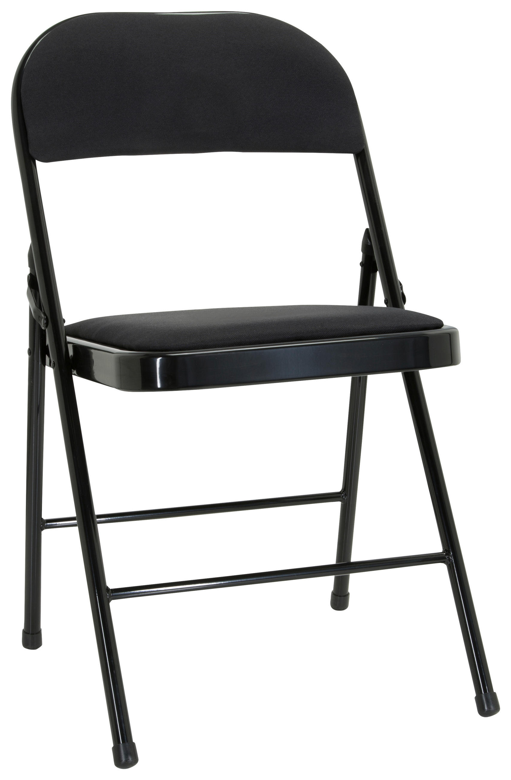 KLAPPSTUHL Flachgewebe Schwarz  - Schwarz, Basics, Textil/Metall (44/80/49cm) - MID.YOU