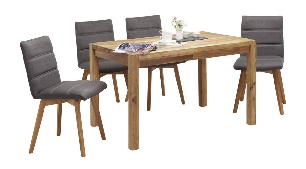 JEDÁLENSKÝ STÔL, divoký dub, farba duba, 120/80/75 cm - farba duba, Konventionell, drevo (120/80/75cm) - Carryhome