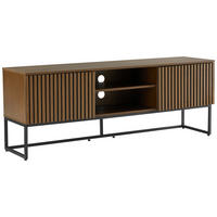 LOWBOARD Bueno  in 160/60/40 cm  - Eiche dunkel/Schwarz, MODERN, Holzwerkstoff/Metall (160/60/40cm) - Xora