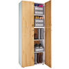 KLEIDERSCHRANK in Weiss, Honigeiche  - Honigeiche/Weiss, Design, Holzwerkstoff/Kunststoff (70/182/39cm) - MID.YOU
