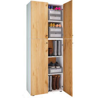 KLEIDERSCHRANK in Weiss, Honigeiche  - Honigeiche/Weiss, Design, Holzwerkstoff/Kunststoff (70/182/39cm) - MID.YOU