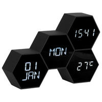 WECKER Six in the mix Schwarz 17,5/12/4,5 cm  - Schwarz, Basics, Kunststoff (17,5/12/4,5cm) - Karlsson