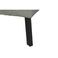 ECKSOFA in Struktur Hellgrau 205/280 cm - Hellgrau/Schwarz, Design, Textil/Metall (205/280cm) - Xora