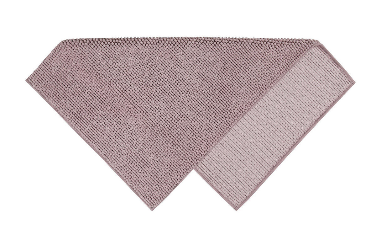 BADTEPPICH Rosa, Flieder 60/100 cm  - Flieder/Rosa, Basics, Kunststoff (60/100cm) - WECON HOME