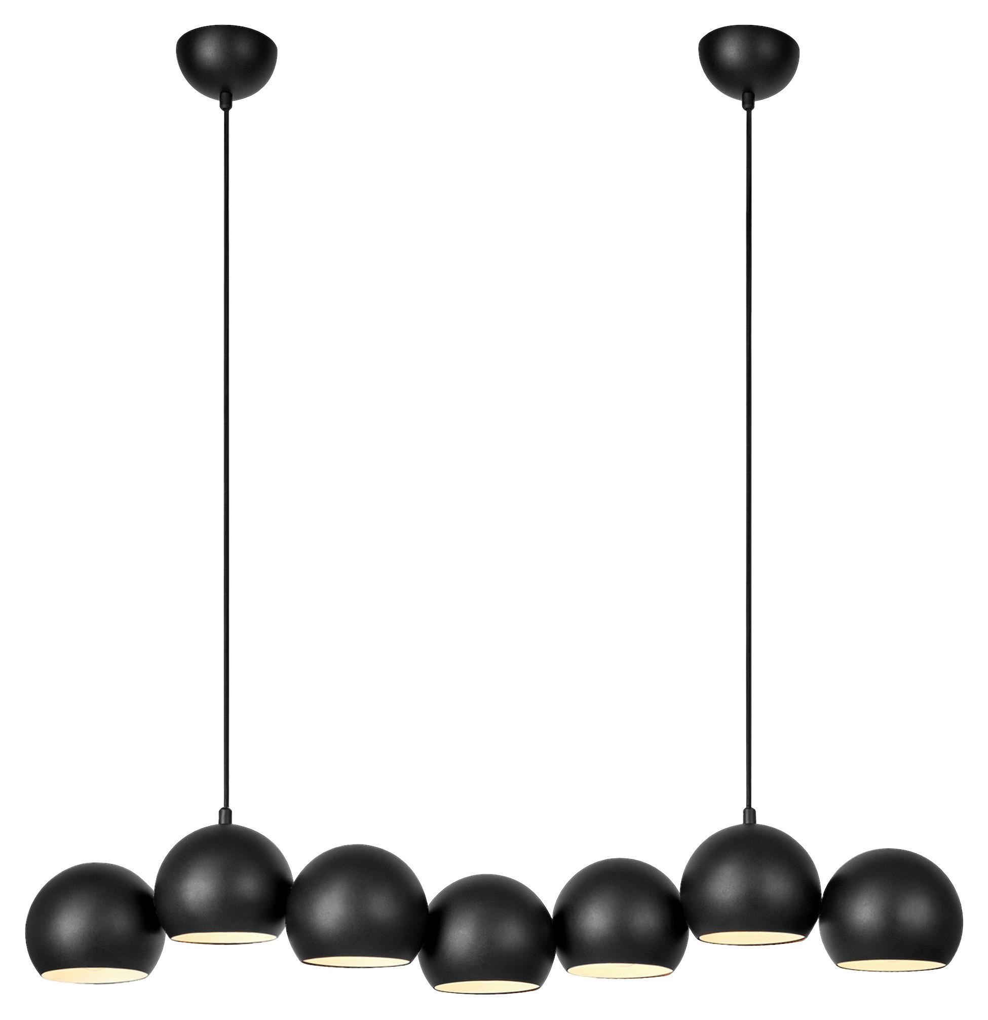 HÄNGELEUCHTE CUPOLO 101/15/150 cm   - Schwarz, Basics, Metall (101/15/150cm) - Markslöjd