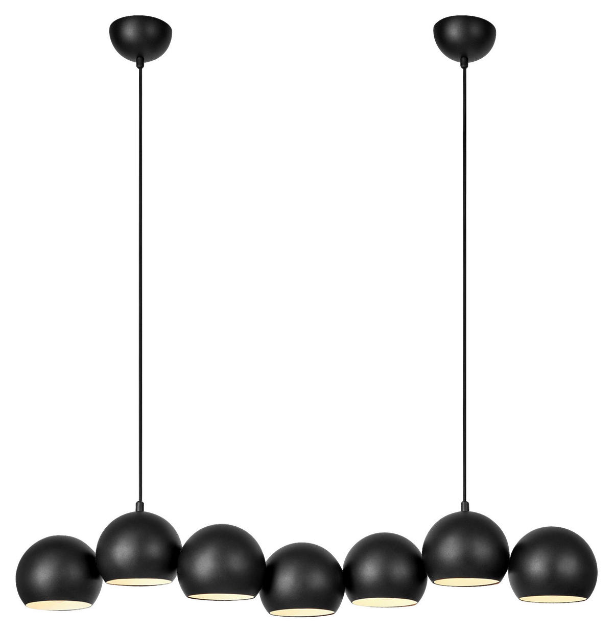 HÄNGELEUCHTE CUPOLO 101/15/150 cm   - Schwarz, Basics, Metall (101/15/150cm) - Markslöjd