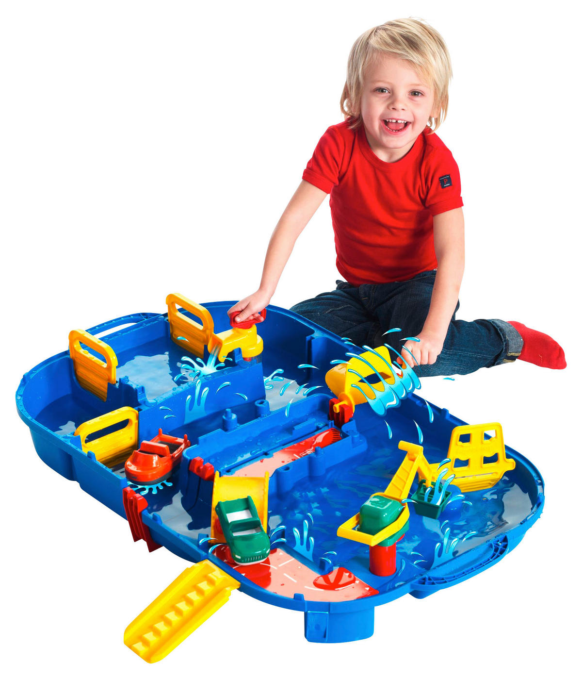 AQUAPLAY KOFFER Aquaplay  - Blau/Gelb, Basics, Kunststoff (18/49/42cm) - Simba