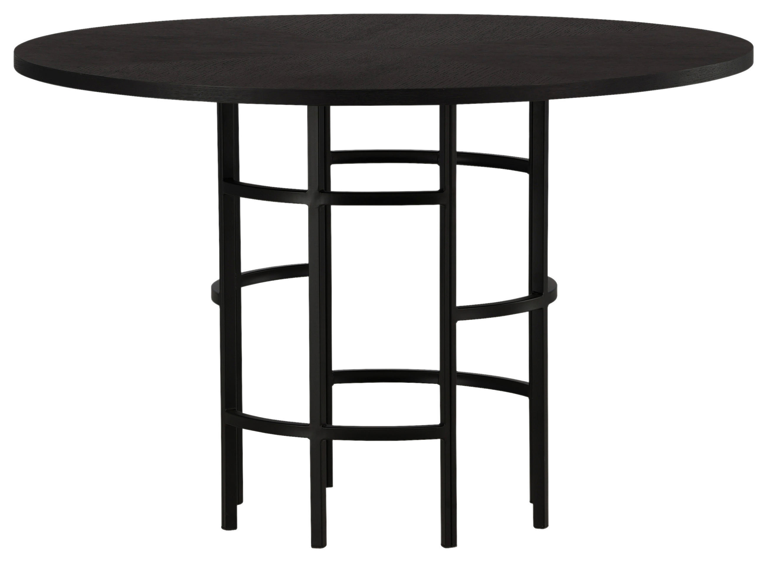 MATBORD i metall, trämaterial 115/115/74 cm   - svart, Design, metall/trämaterial (115/115/74cm) - Livetastic