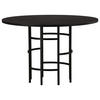 ESSTISCH in Metall, Holzwerkstoff 115/115/74 cm  - Schwarz, Design, Holzwerkstoff/Metall (115/115/74cm) - Livetastic