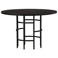 ESSTISCH in Metall, Holzwerkstoff 115/115/74 cm  - Schwarz, Design, Holzwerkstoff/Metall (115/115/74cm) - Livetastic