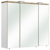 ORMARIĆ SA OGLEDALOM  bela  - bela, Konvencionalno, staklo/metal (80/70/20cm) - Xora